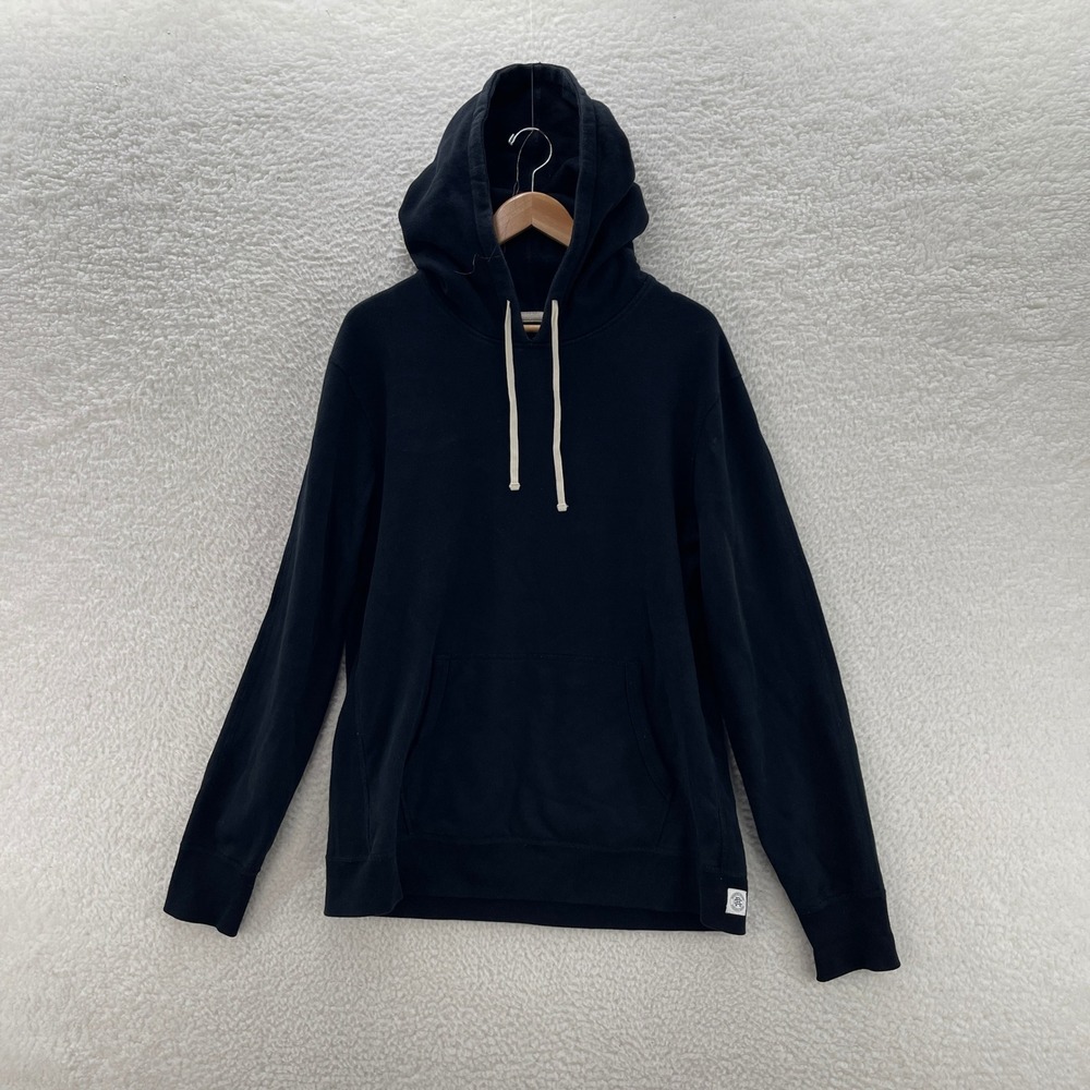 Reigning Champ Hoodie Men Large Black Terry Canada Sport Luxury Made In Canada